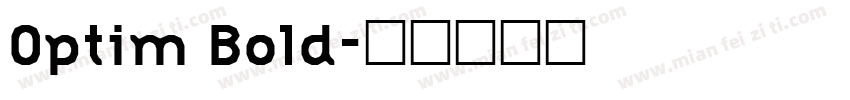 Optim Bold字体转换